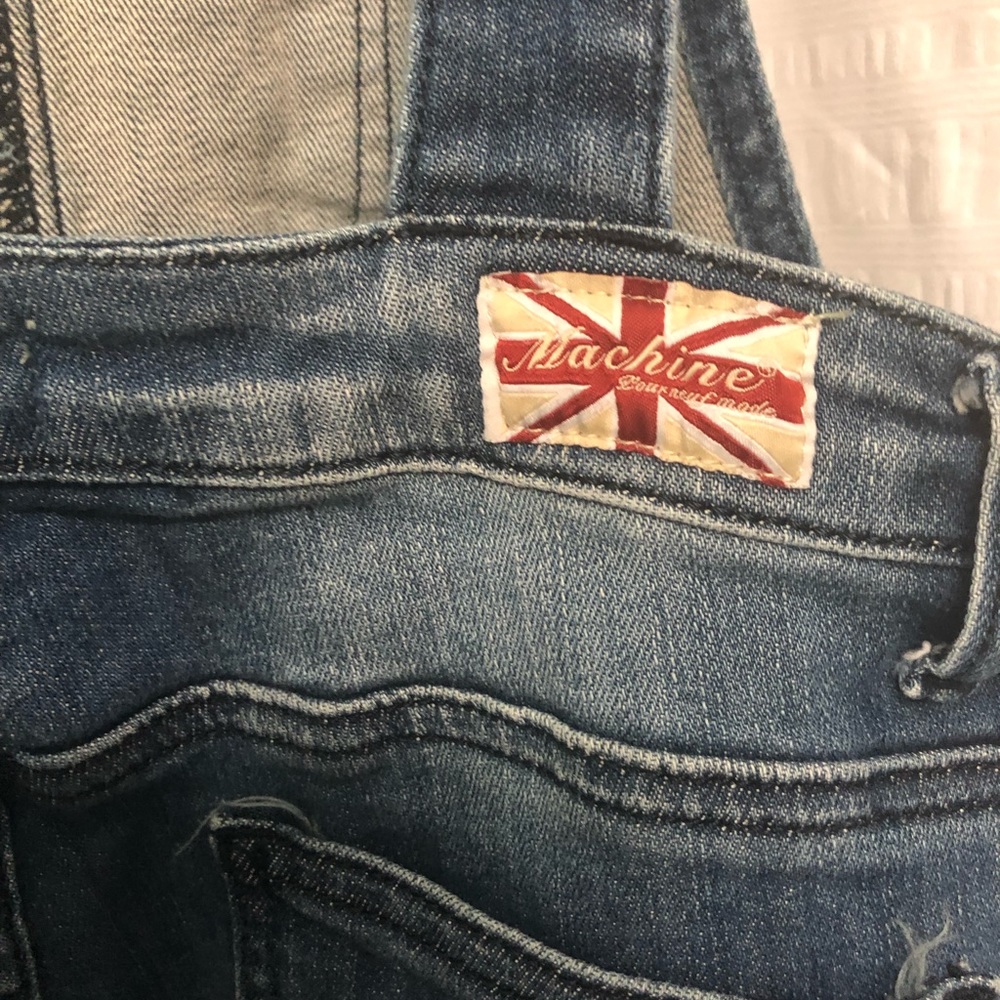Machine Distressed Bib Overalls - Picture 6 of 8